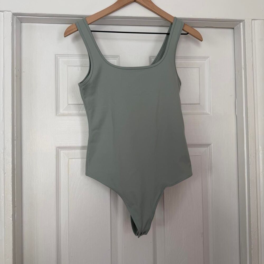 Abercrombie & Fitch Women's Sage Green Tank Bodysuit size medium
